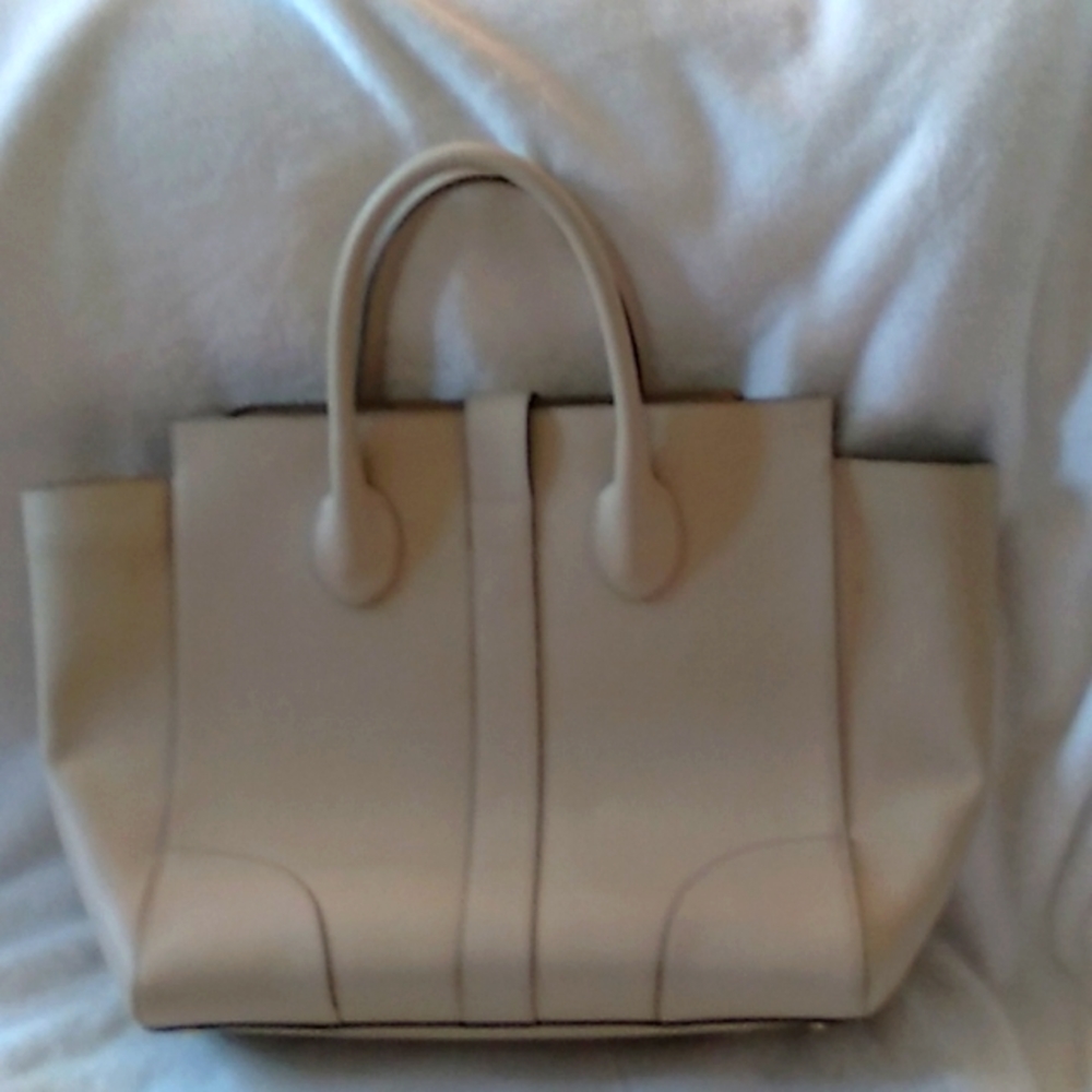 Beautiful Extra large MY CHOICE Italian leather taupe bag. Made in Italy ๐ฎ๐น - Picture 3 of 5